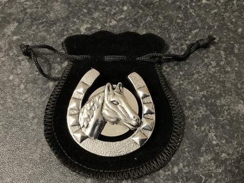 Repurposed silver lucky horse - repurposed,