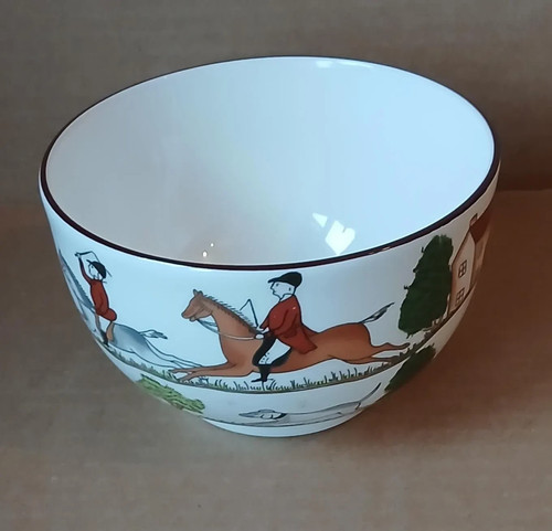 Coalport hunting scene bone - coalport,
