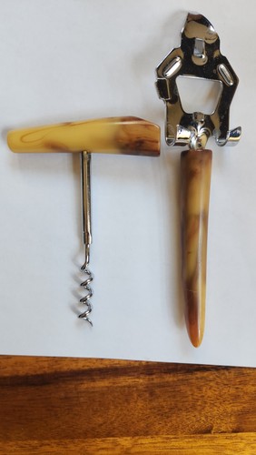 Marbled bakelite handled - marbled,