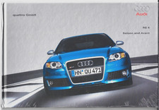 Audi RS4 4.2 V8 Saloon Avant 2006-2007 UK Market Hardback Sales Brochure A4