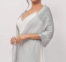 Silver Sheer Shimmer Scarf