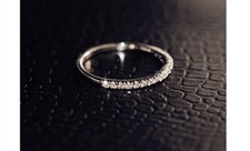 Womens Girls 925 Sterling Silver Rings Small Diamond Jewellery Gift