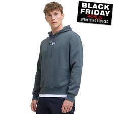 Jack & Jones JPan Mens Hoodie Comfort Casual Pullover Sweatshirt Grey