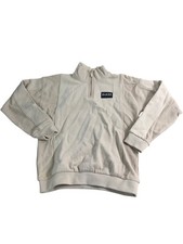 TED BAKER Boys Half Zip Funnel Neck Jumper Oxford Tan Size 10 Years