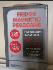 Message Board Fridge Magnetic Pegboard 350 letters New