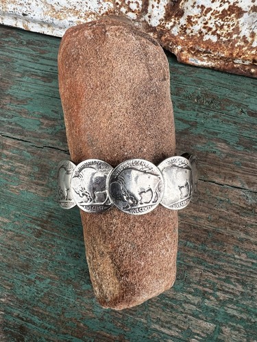 Buffalo nickel cuff - buffalo, native