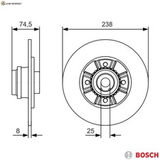 2x BRAKE DISCS 0 986 479 760