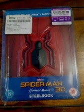 Spider-Man HMV Exclusive Homecoming 3D Blu Ray Steelbook New And Sealed