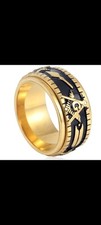 Vintage Gold Freemason Ring
