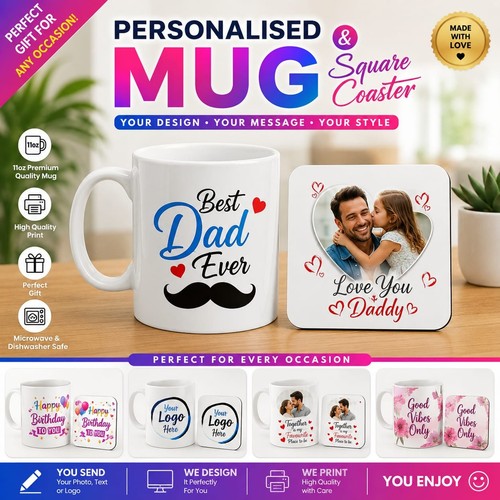 Personalised custom mug - custom, &