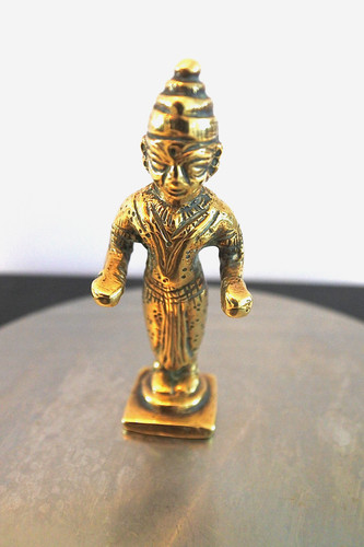Vintage indian brass goddess - vintage,