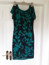Ladies Black Dress With Jade