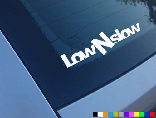 Low slow car stickers - n, decals