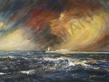 PAINTING VAN HOVE PALISADE OF OSTEND 12x16 " POSTER ART PRINT HP3510