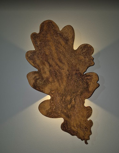 Oak leaf sconce down - leaf, wall