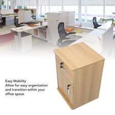 Oak Color Mobile File Cabinet