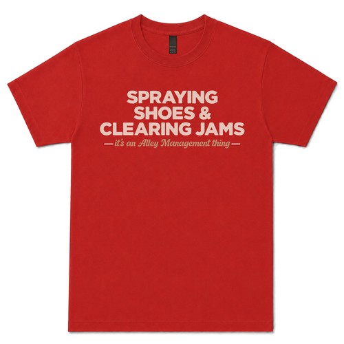 Spraying shoes clearing - &, jams