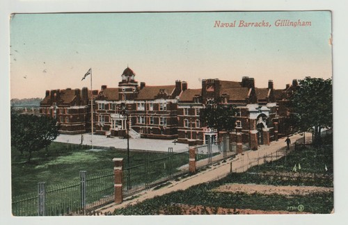 1910 colour postcard - colour, naval