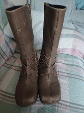 Lovely Ladies Hush Puppies Boots, Size 7 Brown, Mid-Calf, 