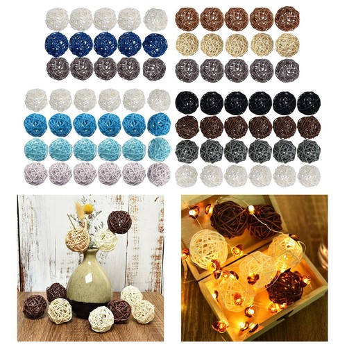 15pcs wicker rattan balls - 24/15pcs,