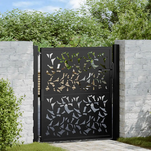Walplus garden gate - garden, black