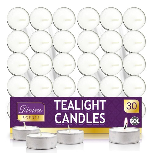 150pk tea lights white - tea,