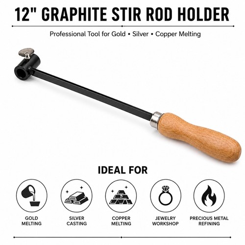 Graphite stir rod - 12",
