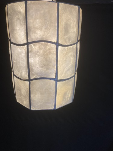 Round capiz shell metal - round,