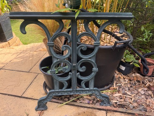 Vintage cast iron garden table - vintage,