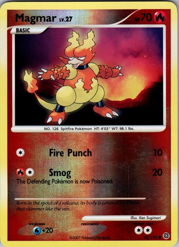 Magmar reverse holo common - reverse,