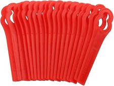100PCS Lawn Mower Blades Plastic Trimming Blades Grass Trimmer Blade Replacement