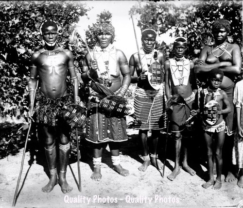 Zulu warriors family - warriors, 8.5x11"