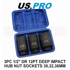US PRO Tools 3PC 1/2" DR 12PT