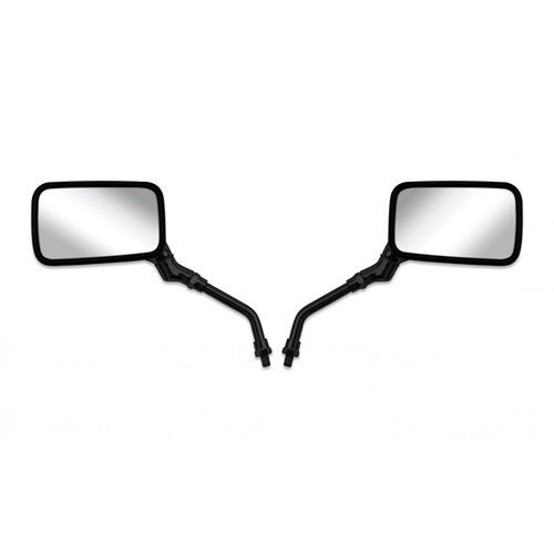 Mirrors 10mm black rectangle - mirrors,