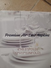 Premium Air- Laid Napkins New  4”x8.5”(Fold) 12”x17”( Unfold) 