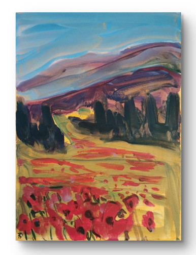 Original acrylic painting x - acrylic, 12