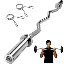 4ft Olympic Barbell 2" EZ Curl