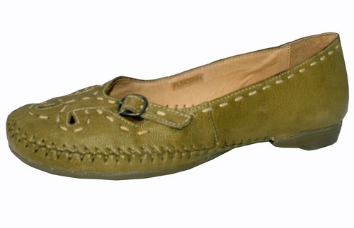 Ladies green leather soft - ladies,