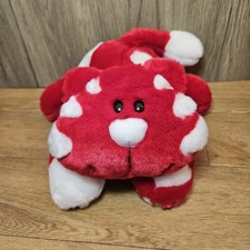 Vintage Tesco Red Smitten Kitten Cat  Soft Toy Plush 8 Inches Long Valentines 