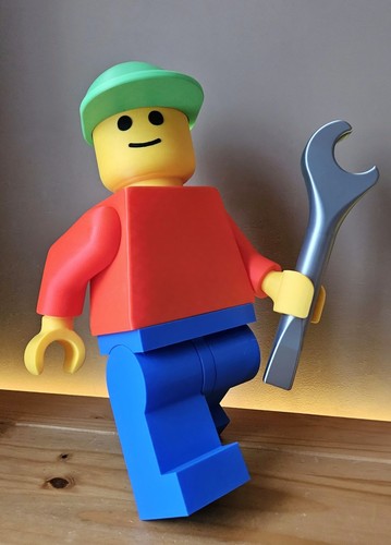 Giant lego like man inch - man,