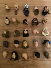 WWE LEGEND HEADS CUSTOMS LOT - MIKE TYSON MANKIND RETRO MATTEL DIESEL FLAIR