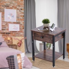 Vintage Bedside Table Storage