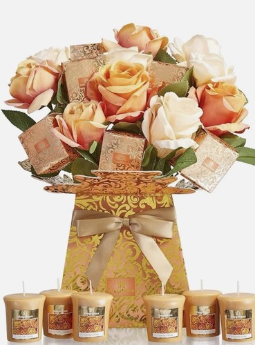Luxury candle bouquet sunset - candle, (sunset