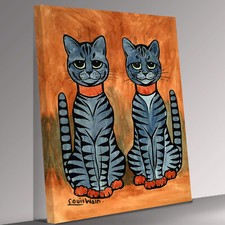 two cats Louis Wain Wall Art