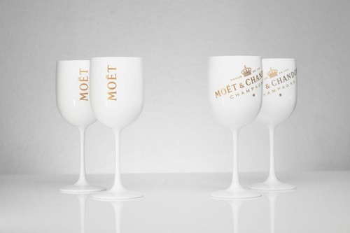 Moet chandon glass - moet, white