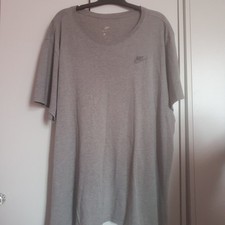 Nike, The Nike Tee Men's Grey Round Neck 100% Cotton Tshirt Size XXL