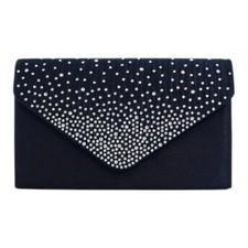 Ladies Satin Sparkly diamante