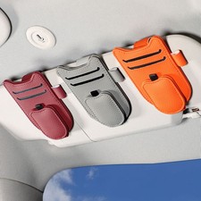 1x Car Sun Visor Glasses Holder Magnetic Sunglasses Ticket Pen Card Holder Clip