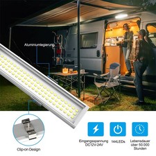 12V Car Van Interior Lights Strip Bar 144LED Bus Caravan ON/OFF Switch 12 VOLT
