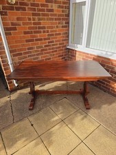 Vintage Old Charm Oak Dining Table 4-6 Seater Wood Bros Furniture Kitchen Table